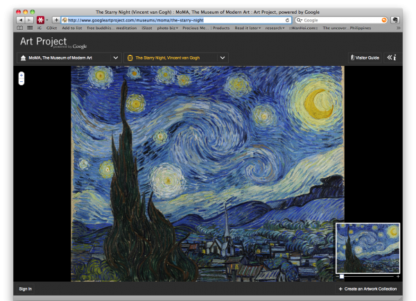 The Google Art Project allows virtual visits to a growing network of museums. The Google Art Project allows virtual visits to a growing network of museums.
