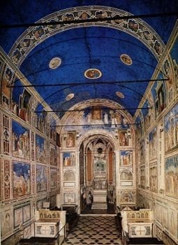 Giotto's Scrovegni Chapel frescoes, Padua, 1303-05.